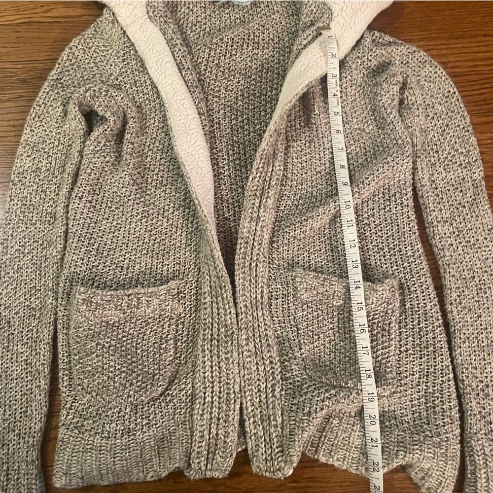 Maurices Cozy Open Knit Hooded Cardigan Sweater with Pockets - Picture 3 of 6